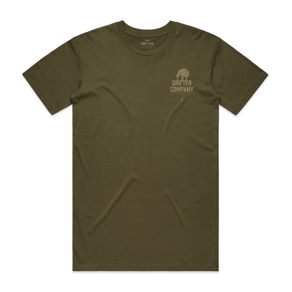 Drifter Company Tee Army